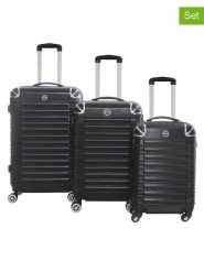 Geographical Norway 3-częściowy zestaw "Sourcing" w kolorze czarnym rozmiar: onesize. Czarne walizki Geographical Norway, bez wzorów, z materiału. Za 347.99 zł.