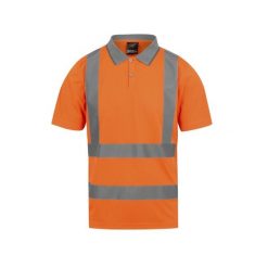 Koszulka polo o wysokiej widoczności Regatta. Brązowe bluzki damskie Regatta, bez wzorów, z materiału, bez ramiączek. Za 84.99 zł.