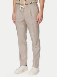 HUGO Spodnie materiałowe Getlin 50559695 Brązowy jasny Slim Fit. Brązowe szorty męskie Hugo, bez wzorów, z bawełny. Za 649.99 zł.