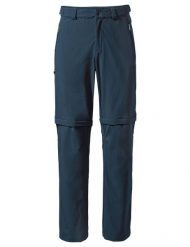 Spodnie męskie Farley Stretch T-Zip Pants III. Niebieskie szorty męskie Vaude, na jesień, bez wzorów, z materiału. Za 597.70 zł.