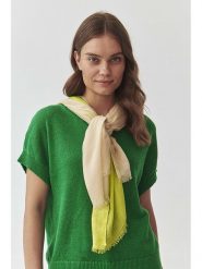 TATUUM Szal w kolorze beżowo-żółtym - 180 x 100 cm rozmiar: onesize. Brązowe szaliki i kominy damskie Tatuum, bez wzorów, z materiału. Za 33.95 zł.