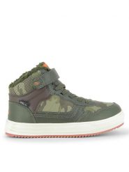 Leaf Sneakersy Sandvik LSAND101E Khaki. Brązowe buty sportowe chłopięce Leaf, ze skóry, bez zapięcia. Za 309.99 zł.