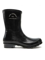 KARL LAGERFELD Kalosze KL47075S Czarny. Czarne kalosze damskie Karl Lagerfeld, bez wzorów, z tworzywa sztucznego. Za 359.99 zł.