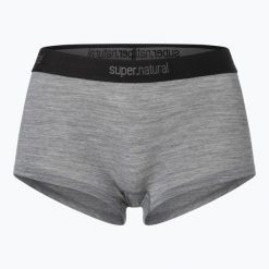Bokserki termoaktywne damskie super.natural Tundra 175 Boyfriend Hipster. Szare bokserki i panty damskie Super.natural, l, bez wzorów, z materiału. Za 169.99 zł.