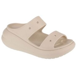 Klapki Crocs Crush Sandal 207670-2Y2 beżowy. Brązowe klapki damskie bez wzorów, bez obcasa. Za 318.86 zł.