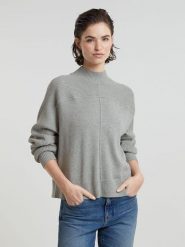 G-Star Sweter w kolorze szarym rozmiar: S. Szare golfy damskie G-Star, s, z kaszmiru, bez kołnierzyka. Za 213.69 zł.