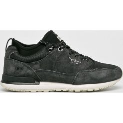 Pepe Jeans - Buty. Czarne buty sportowe na co dzień męskie Pepe Jeans, z gumy, bez zapięcia. W wyprzedaży za 239.90 zł.