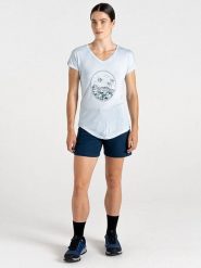 Dare 2b Koszulka sportowa "Serene Tee" w kolorze białym rozmiar: 42. Białe bluzki sportowe damskie Dare 2b, bez wzorów, z wiskozy, bez ramiączek. Za 43.88 zł.
