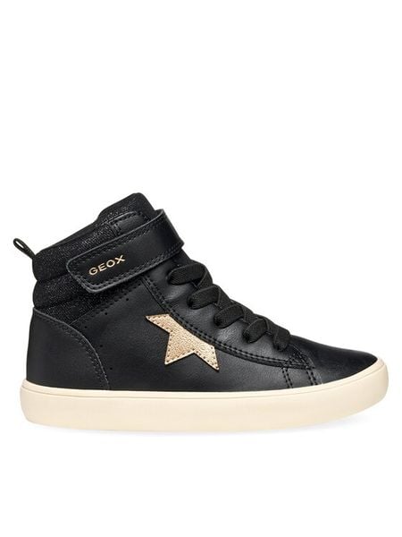 Geox Sneakersy J Gisli Girl J564NC 054AS C9BB5 M Czarny. Czarne buty sportowe dziewczęce Geox, bez wzorów, ze skóry, bez zapięcia. Za 209.99 zł.