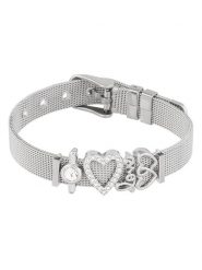 U.S. Polo Assn. Bransoletka z elementami ozdobnymi rozmiar: onesize. Szare bransoletki damskie U.S. Polo Assn., metalowe. Za 104.99 zł.