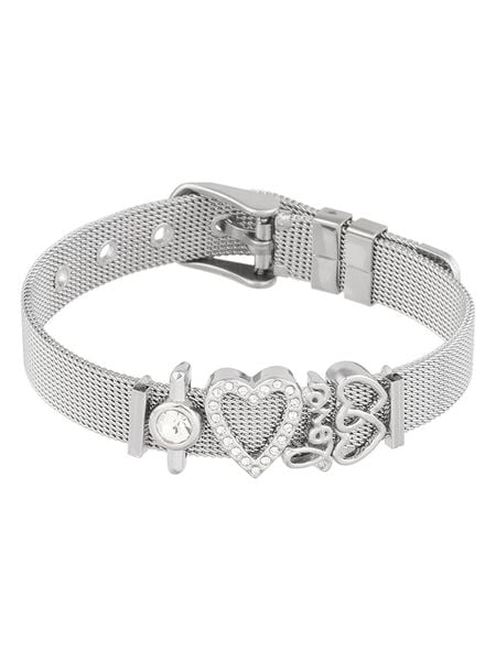 U.S. Polo Assn. Bransoletka z elementami ozdobnymi rozmiar: onesize. Szare bransoletki damskie U.S. Polo Assn., metalowe. Za 104.99 zł.