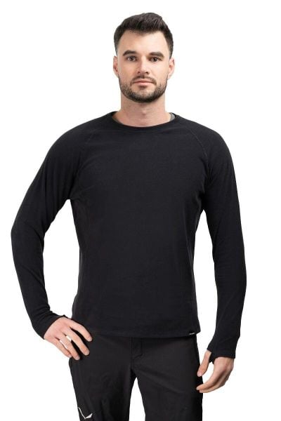 Koszulka Trekkingowa Męska Naturehike Crew Neck Reversible czarna m. Czarne koszulki męskie z długim rękawem NATUREHIKE, m, z dzianiny. Za 159.99 zł.