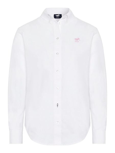 Polo Sylt Koszula - Regular fit - w kolorze białym rozmiar: L. Białe koszule damskie Polo Sylt, l, bez wzorów, z bawełny, bez kołnierzyka, bez ramiączek. Za 148.26 zł.