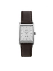 Casio Zegarek MTP-B215L-7AVER Srebrny. Szare, analogowe zegarki męskie Casio, srebrne. Za 449.99 zł.