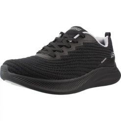 Buty SKECHERS BOBS FLEXMELLOW Czarny. Czarne obuwie trekkingowe damskie Skechers, na fitness i siłownię. Za 246.99 zł.