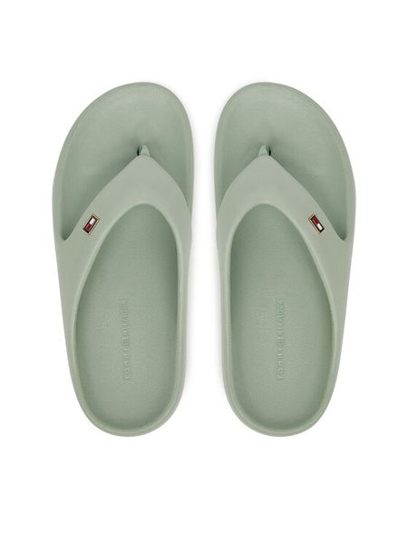Tommy Hilfiger Japonki Th Comfort Beach Sandal FW0FW08522 Turkusowy. Niebieskie klapki damskie Tommy Hilfiger, bez wzorów, z syntetyku, bez obcasa. Za 109.99 zł.
