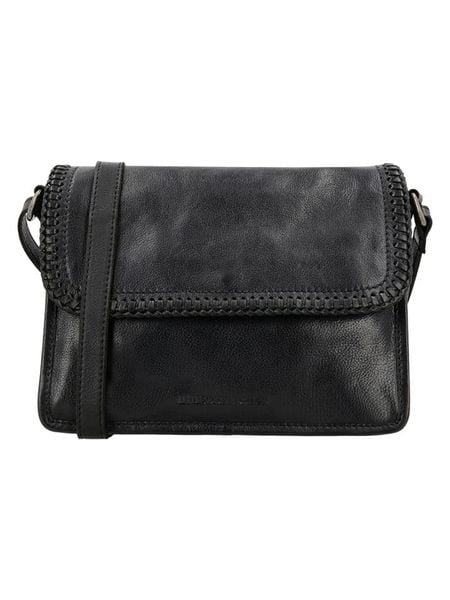 HIDE & STITCHES Skórzana torebka "Inspired by Country" w kolorze czarnym - 24 x 19 x 10 cm rozmiar: onesize. Czarne torebki klasyczne damskie HIDE & STITCHES, bez wzorów, z materiału, bez dodatków. Za 310.38 zł.