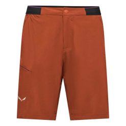 Spodenki turystyczne cargo Salewa Pedroc 4. Brązowe szorty męskie Salewa, bez wzorów, z softshellu. Za 374.00 zł.