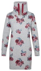 Damska sukienka-bluza sportowa Loap Ebunka szara. Szare bluzy sportowe damskie Scarpa, s, bez wzorów, z bawełny, bez ramiączek, długie, bez kaptura. Za 160.48 zł.