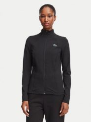 Lacoste Bluza techniczna SF0145 Czarny Slim Fit. Czarne bluzy bez kaptura damskie Lacoste, z syntetyku. Za 364.99 zł.