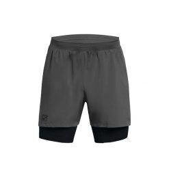 Szorty Givova 2 IN 1. Szare szorty męskie Givova, bez kołnierzyka. Za 296.99 zł.