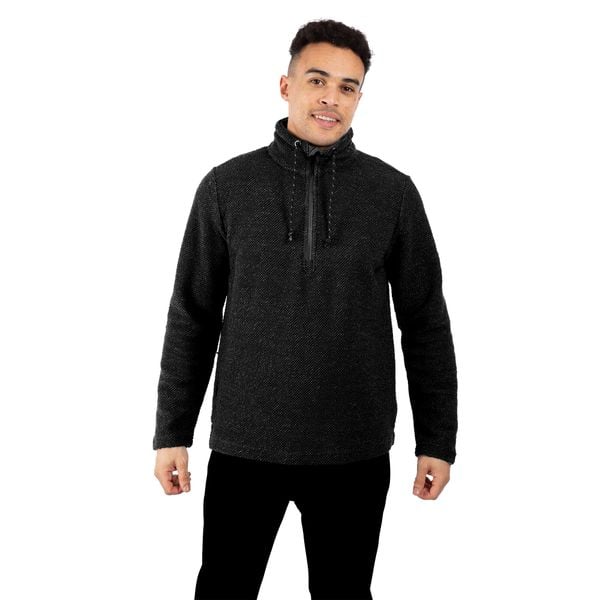 Bluza Męska Falmouthfloss. Czarne bluzy sportowe męskie Trespass, bez wzorów, z bawełny, bez kołnierzyka, bez ramiączek. Za 190.99 zł.