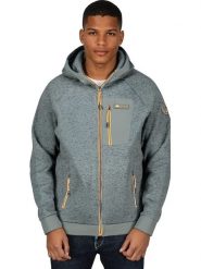 Geographical Norway Kurtka polarowa "Tocket" w kolorze szarym rozmiar: M. Szare kurtki męskie Geographical Norway, m, bez wzorów, z polaru, bez kaptura. Za 143.56 zł.