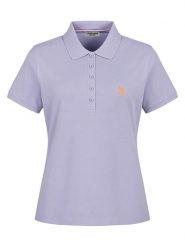 U.S. Polo Assn. Koszulka polo w kolorze fioletowym rozmiar: XXL. Różowe bluzki damskie U.S. Polo Assn., s, bez wzorów, bez kołnierzyka, bez ramiączek. Za 107.95 zł.