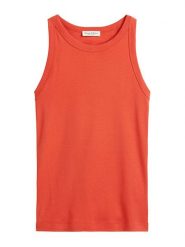Marc O´Polo Top w kolorze czerwonym rozmiar: XL. Czerwone topy damskie xl, bez wzorów, z bawełny, bez kołnierzyka. Za 114.17 zł.