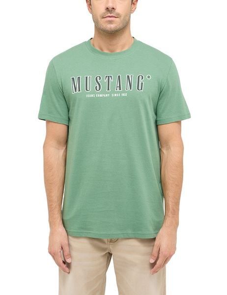 Męski T-Shirt Mustang Style Austin Dark Ivy 1016281 6326. T-shirty męskie Mustang, m, bez wzorów, bez kołnierzyka. Za 69.99 zł.