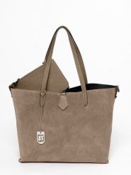 Lucca Baldi Skórzana torebka "Imerese" w kolorze jasnobrązowo-szarym - 46 x 30 x 12 cm rozmiar: onesize. Brązowe torebki klasyczne damskie Lucca Baldi, bez wzorów, z materiału, bez dodatków. Za 339.99 zł.