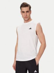 Adidas Koszulka techniczna Workout Essentials Feelready KD5424 Biały Regular Fit. Białe t-shirty sportowe męskie Adidas, m, z syntetyku, bez ramiączek, na fitness i siłownię. Za 109.99 zł.