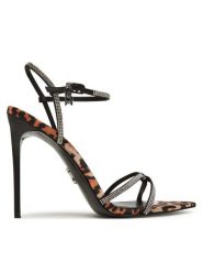 Steve Madden Sandały Stellina-L SM11003660 Brązowy. Brązowe sandały damskie Steve Madden, bez wzorów, z materiału, bez obcasa, na szpilce. Za 359.99 zł.