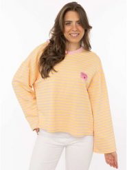 Zwillingsherz Koszulka "Perfectly Imperfect" w kolorze jasnoróżowo-żółtym rozmiar: onesize. Różowe t-shirty damskie Zwillingsherz, bez wzorów, bez kołnierzyka. Za 159.95 zł.