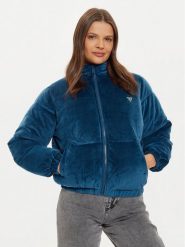Guess Kurtka zimowa V4BL03 KBXI2 Niebieski Regular Fit. Niebieskie kurtki damskie Guess, na zimę, xxs, z aplikacjami, z syntetyku, bez kaptura. W wyprzedaży za 379.99 zł.
