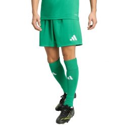 Spodenki krótkie męskie adidas Entrada 26. Zielone szorty męskie Adidas, z poliesteru, bez kołnierzyka. Za 60.99 zł.