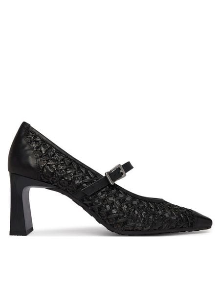 Hispanitas Czółenka RHV264609 C003 Czarny. Czarne czółenka damskie Hispanitas, bez wzorów, z materiału, bez obcasa. Za 609.99 zł.