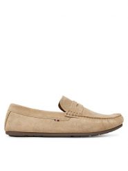 Tommy Hilfiger Mokasyny Casual Hilfiger Suede Driver FM0FM04998 Beżowy. Brązowe mokasyny męskie Tommy Hilfiger, ze skóry. Za 519.99 zł.