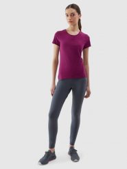 4F Legginsy dzianinowe damskie - szare XS. Szare legginsy damskie 4f, s, bez wzorów, z bawełny. W wyprzedaży za 39.99 zł.