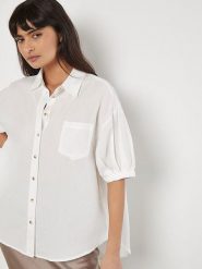 Apricot Koszula w kolorze białym rozmiar: S. Białe koszule damskie Apricot, s, bez wzorów, bez kołnierzyka, bez ramiączek. Za 70.08 zł.