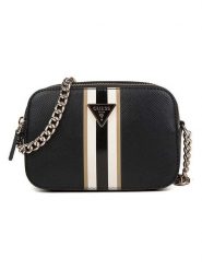 Guess Torebka w kolorze czarnym - 19 x 12,5 x 7 cm rozmiar: onesize. Czarne torebki klasyczne damskie Guess, z aplikacjami, z materiału, bez dodatków. Za 417.28 zł.