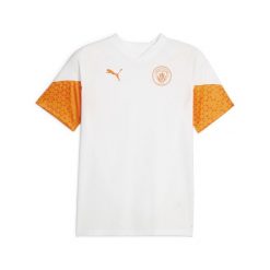 Koszulka treningowa Manchester City 2023/24. Białe t-shirty sportowe męskie Puma, s, bez ramiączek, na fitness i siłownię. W wyprzedaży za 131.50 zł.