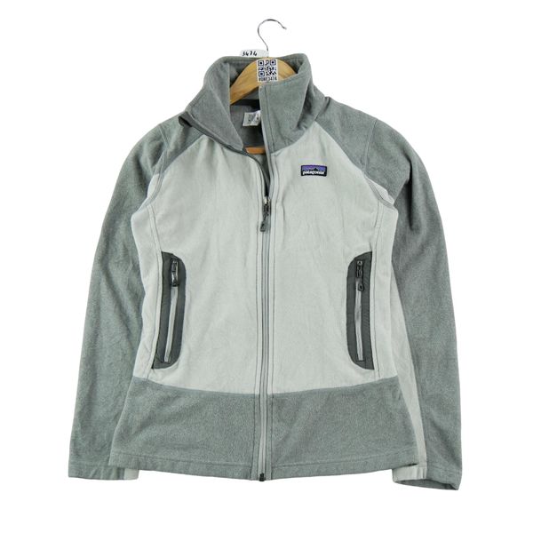 Second life - Kurtka polarowa szara dla kobiet - Jak nowy. Szare kurtki damskie Patagonia, bez wzorów, z polaru, bez kaptura. Za 266.45 zł.