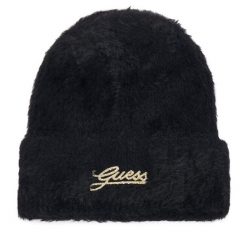 Czapka Guess. Czarne czapki zimowe damskie Guess. Za 154.99 zł.