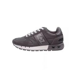 Sneakersy męskie EA7 Emporio Armani Legacy buty sportowe brązowe. Szare buty sportowe na co dzień męskie EA7, z materiału, bez zapięcia, trekkingowe. Za 721.95 zł.
