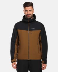 Męska kurtka narciarska Kilpi FLIP-M. Brązowe kurtki narciarskie i snowboardowe damskie Kilpi, m, bez wzorów, z materiału, z kapturem, narciarskie. Za 525.33 zł.