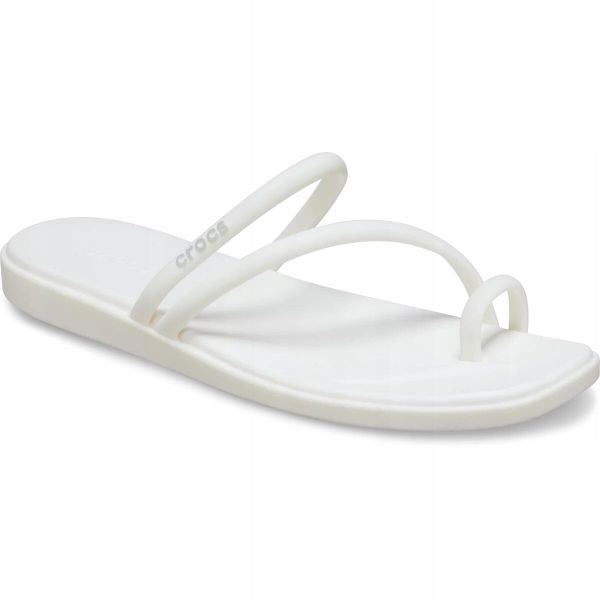 Klapki Dla Dorosłych Crocs Miami Toe Loop. Białe klapki i japonki męskie Crocs, z materiału. Za 199.99 zł.