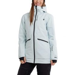 Kurtka narciarska damska Pemberton Allmountain Jacket. Zielone kurtki narciarskie i snowboardowe damskie Fundango, xs, bez wzorów, bez kaptura, narciarskie. Za 669.90 zł.