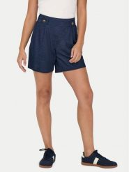 JDY Szorty materiałowe Birdie Geggo 15320995 Granatowy Regular Fit. Niebieskie szorty damskie JDY, bez wzorów, z materiału. Za 109.99 zł.