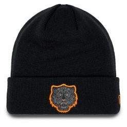 Czapka New Era. Czarne czapki męskie New Era, na zimę, bez wzorów. Za 159.99 zł.